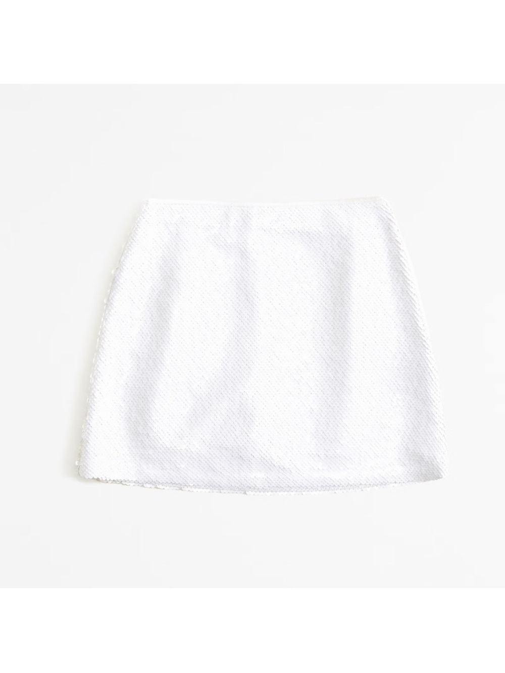 Abercrombie & Fitch White Sequin Mini Skirt